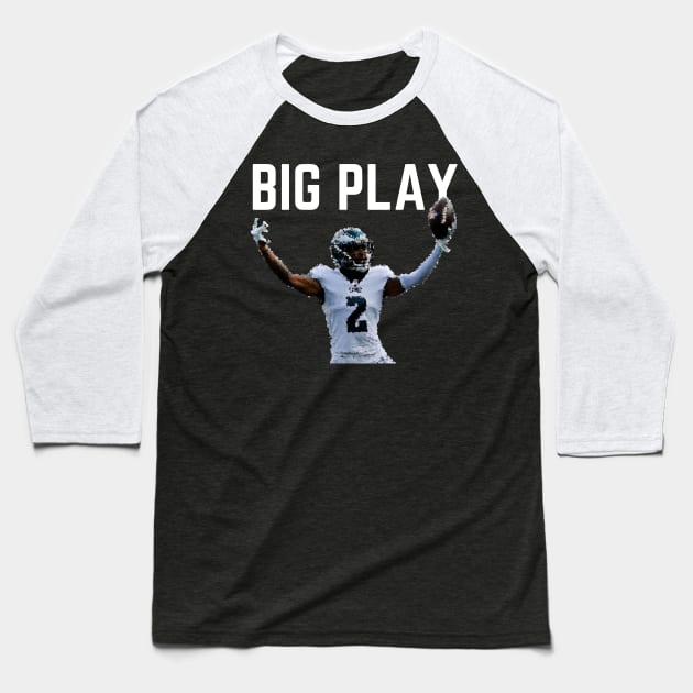 Darius Slay - Big Play (White) Baseball T-Shirt by SportCulture